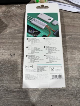 Power Bank Unico 10000mAh 22.5W 2 Cables