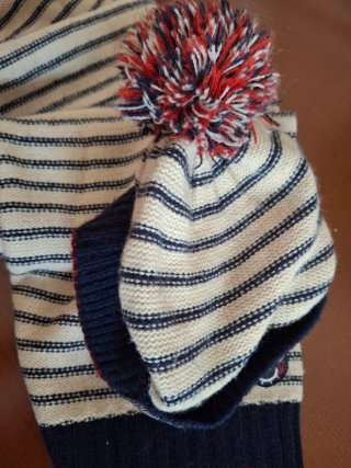 Conjunto Gorro y Bufanda Rayas Pirata.