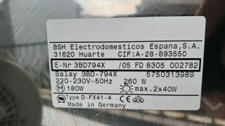 Campana Balay Inox 900mm