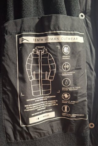 Talla M pero como unoa 44-44 Abrigo plumífero Tent