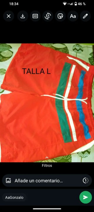 4 Pantalones cortos hombre Talla XXXL