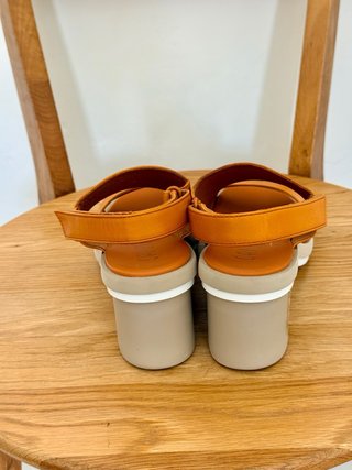 Sandalias Camper Naranja Cuña
