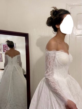 Vestido de Novia Encaje Manga Larga