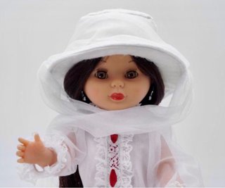 conjunto vestido para muñeca Nancy