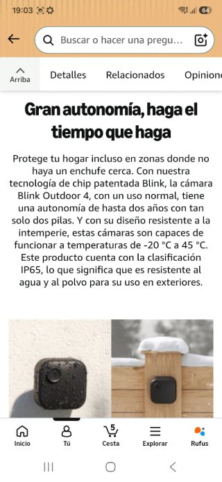 Cámara de seguridad Blink nuevo precintado