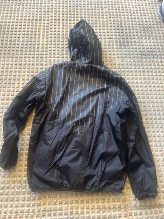 Cortavientos Adidas Negro Rayas Blancas