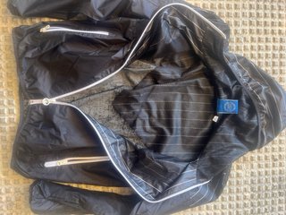 Cortavientos Adidas Negro Rayas Blancas