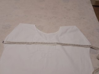 Camicia da notte vintage bianca