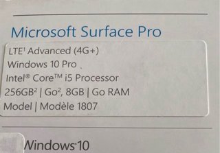 Microsoft Surface Pro LTE 4G Argento