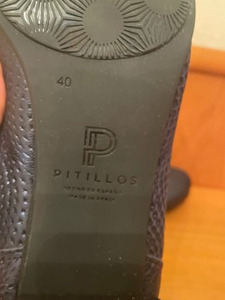 PITILLOS - zapatos salón tacón ancho 40