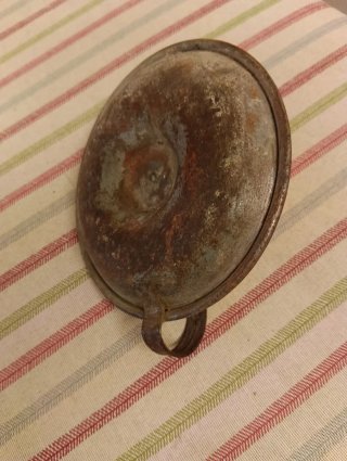 Palmatoria antigua para vela