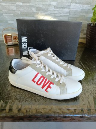 Scarpe Love Moschino Bianche Tg 40