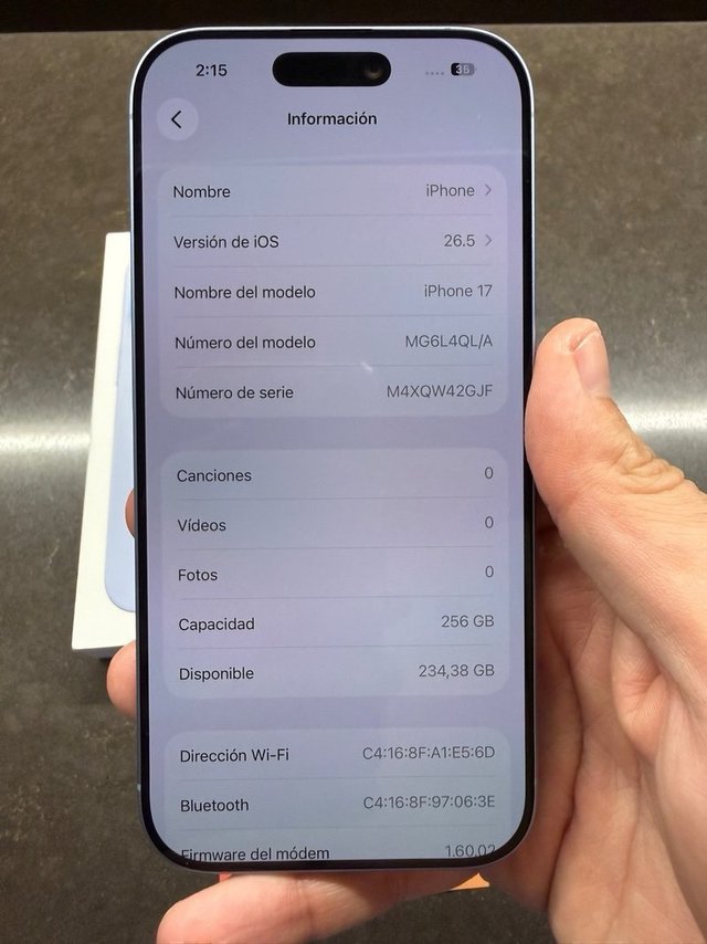 iPhone 17 256GB NUEVO NEGOCIABLE