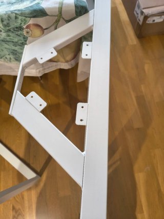 Patas de mesa metálicas blancas