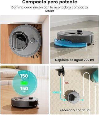 Aspiradora Mopa Robot Lefant M330 Pro