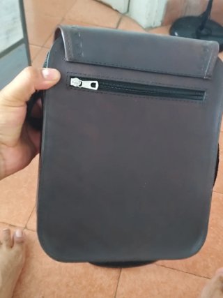 Bolso de piel vacuno auténtico 100% unisex