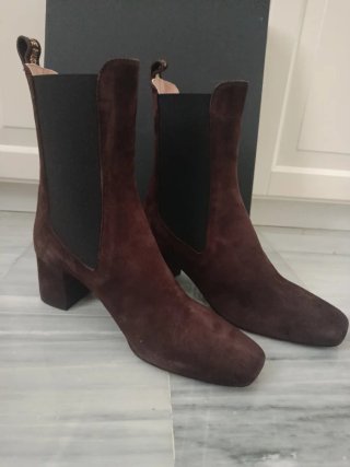 Botines piel ante Love Moschino marrones