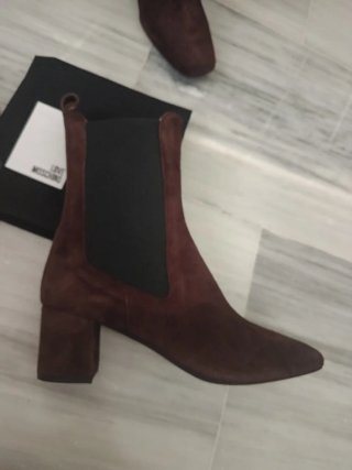 Botines piel ante Love Moschino marrones