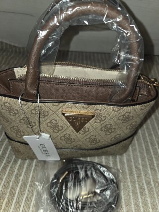 Bolso bandolera Guess Mujer Beige
