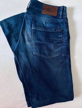 Pantalón vaquero azul Klein Pull&Bear Hombre
