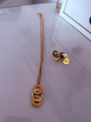 Bvlgari Collar y Pendientes Oro Blanco