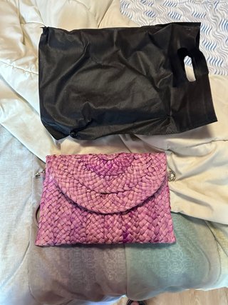 Bolso de mano tejido mujer