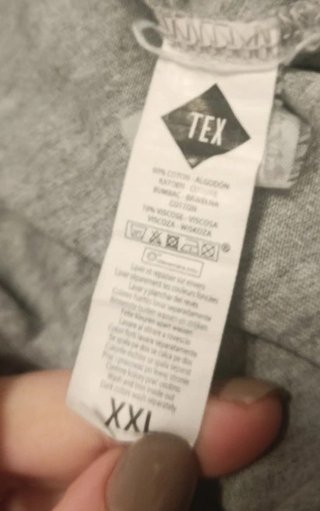Camiseta Gris Estrellas Tex Talla XXL 44