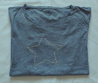 Camiseta Gris Estrellas Tex Talla XXL 44