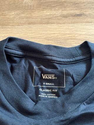Camiseta Vans Negra Talla XS