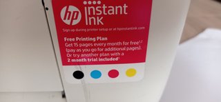 Impresora HP Blanca y Azul