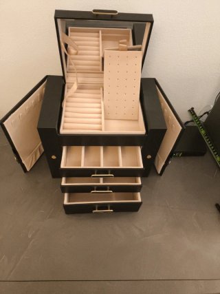 Portagioie grande lusso nero e beige