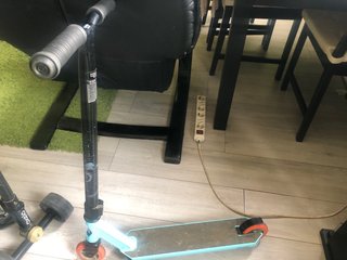 Patinete Oxelo Scooter Azul y Naranja