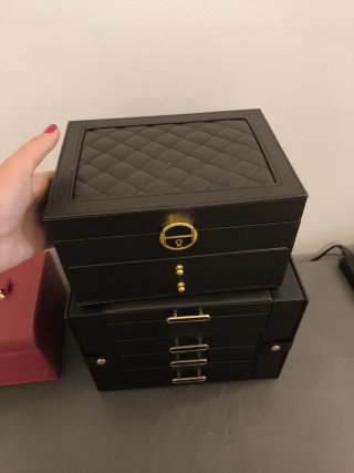 Portagioie grande nero e oro