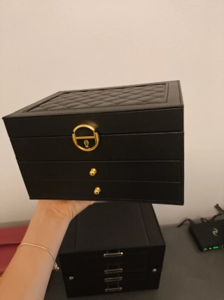 Portagioie grande nero e oro
