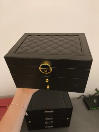 Portagioie grande nero e oro