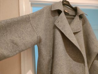 Abrigo/ chaqueta oversize Zara Gris. Talla M