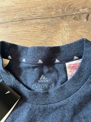 Camiseta Adidas Azul Logo Grande (Con Etiqueta)