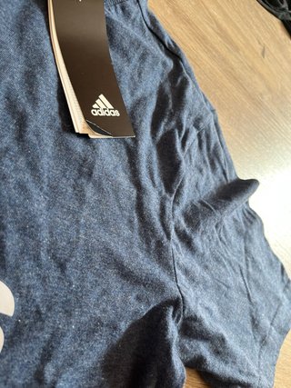 Camiseta Adidas Azul Logo Grande (Con Etiqueta)