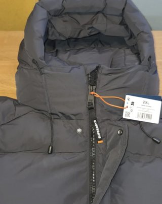 Abrigo Superdry Sports Puffer Gris XXL