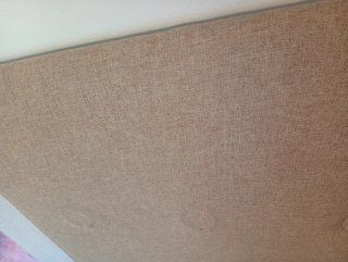 Cabecero tapizado beige