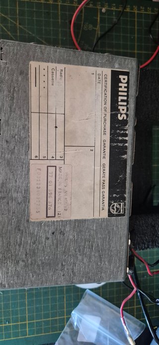 Autoradio Philips 22AN 491 Vintage Anni 80 Renault