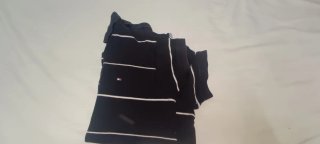 Polo Tommy Hilfiger Rayas Negras