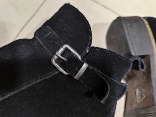 Botines de piel negros