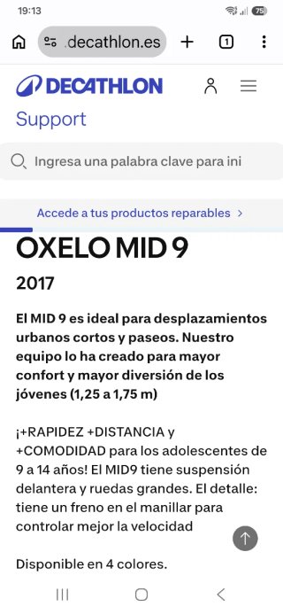 Patinete Oxelo MID 9