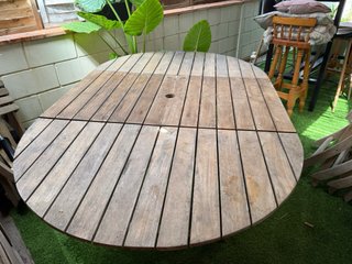 Mesa y sillas de jardín madera Todo madera maciza