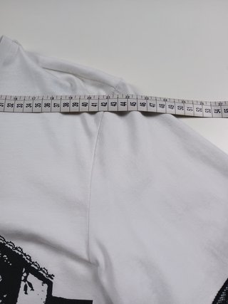 T-shirt Studio M con Pizzo Bianca Taglia M