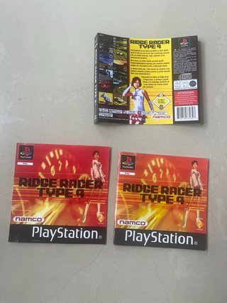 Ridge Racer Type 4 PlayStation Portada y trasera
