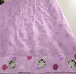 Cortinas lunares moradas y rosas