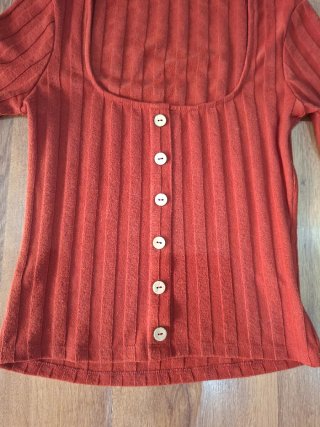 Blusa Stradivarius Roja Talla M