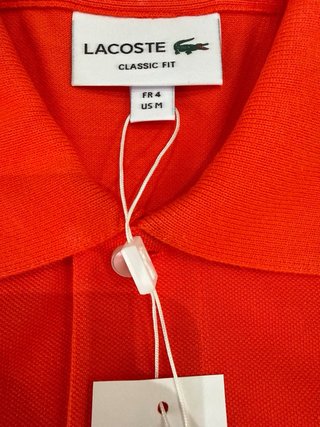 Polo Lacoste Rosso Taglia S